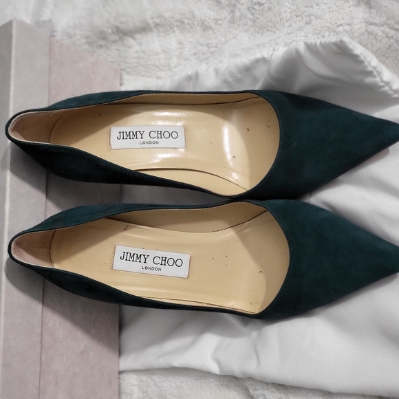 Jimmy Choo Dark Green Women's Shoes - Picture 9 of 10